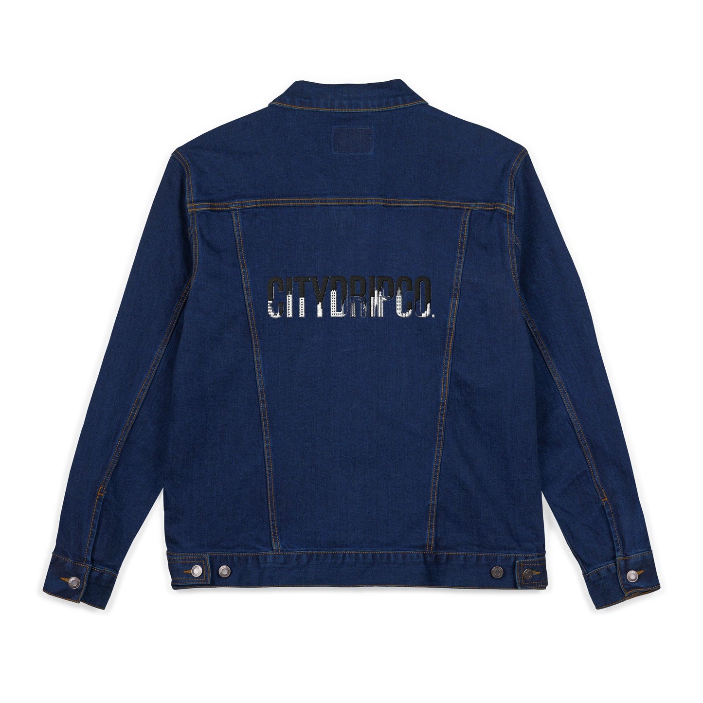 A Citydripco. Unisex Embroidered Denim Jacket, Stylish Casual Outerwear, Perfect Gift for Travelers, Summer Layering, Fashion Statement