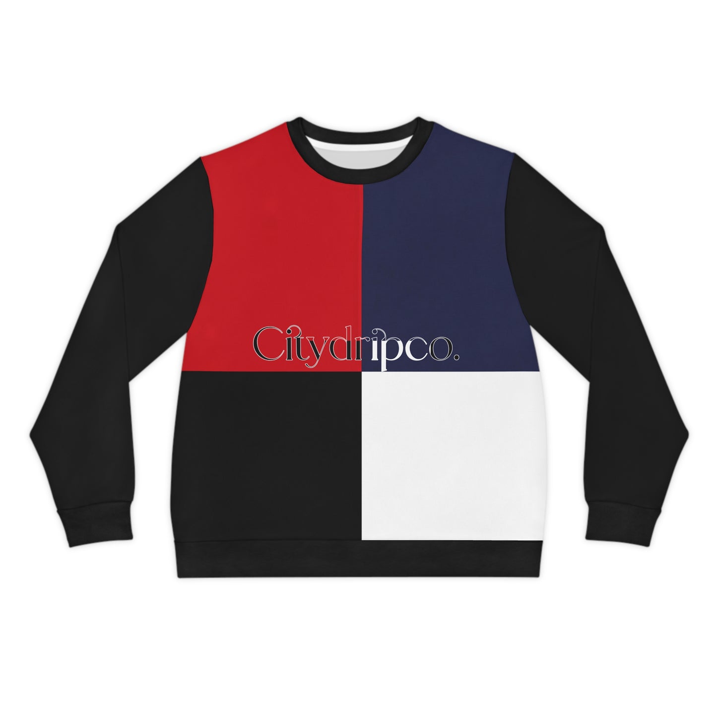 Chic Color Block Lightweight Sweatshirt, Casual Pullover, Cozy Layer for All Seasons, Trendy Gift, Stylish Streetwear