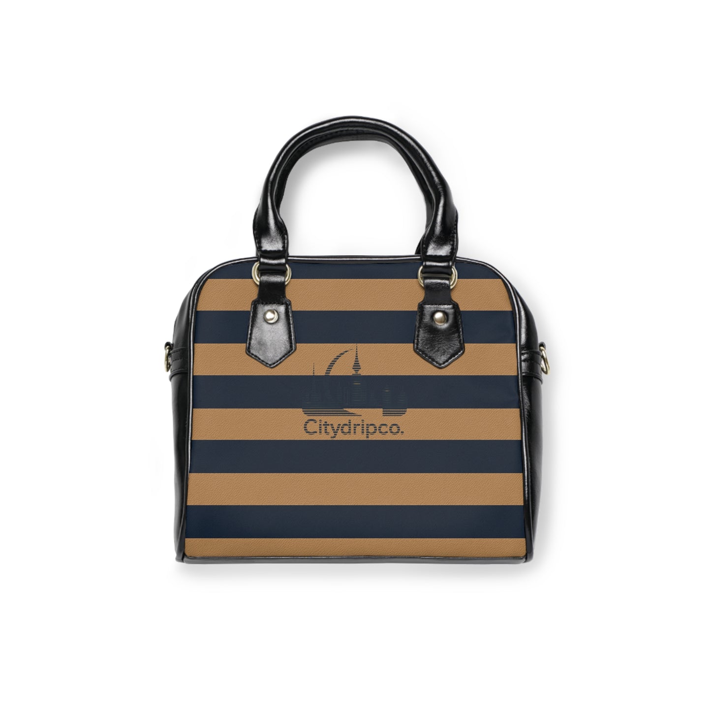 A Citydripco. Striped Shoulder Handbag - Chic Urban Tote for Daily Use, Perfect Gift for Travel, Shopping, or Everyday Style