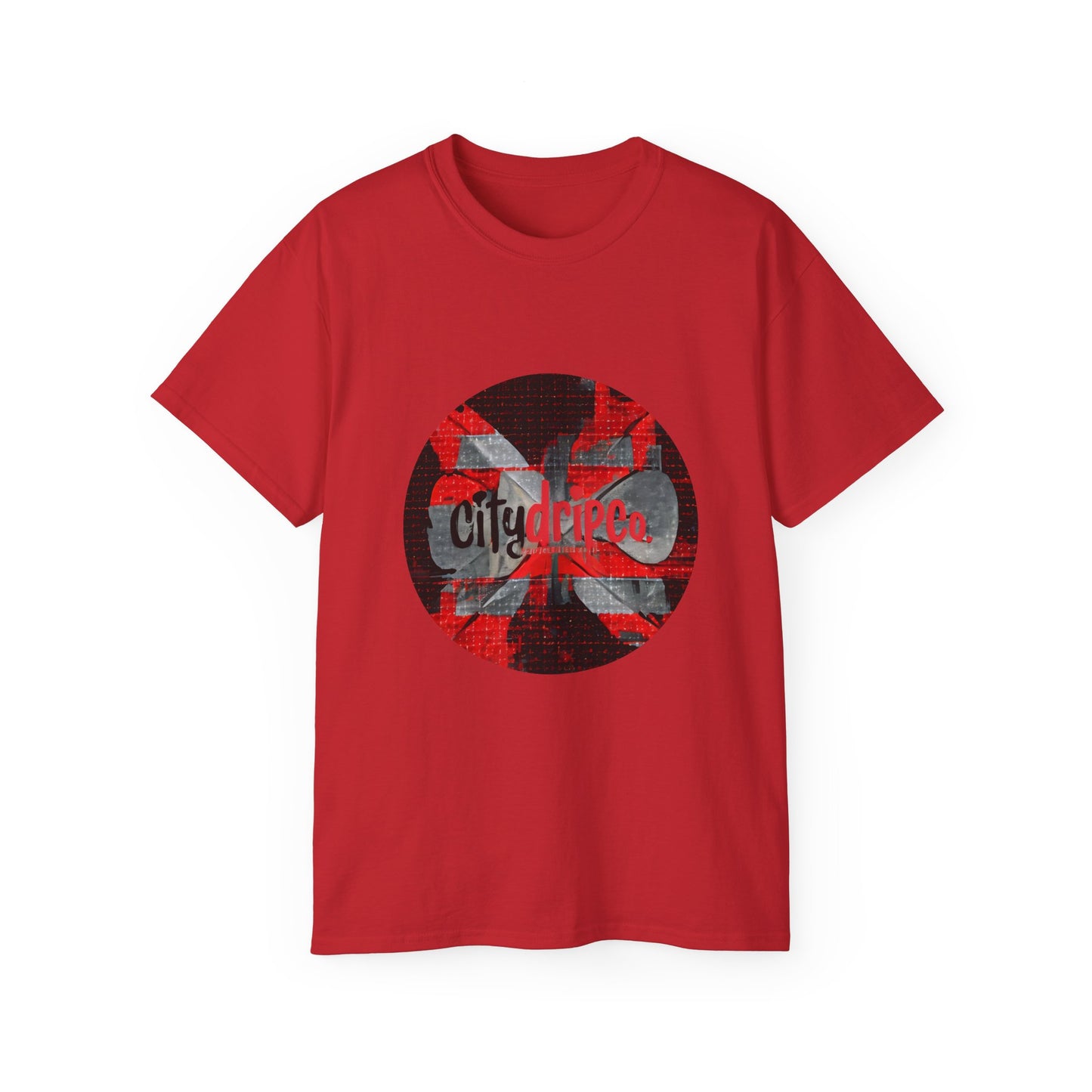 Citydripco. Red Flag Urban Style Graphic Tee - City Vibes Unisex Cotton T-Shirt, Streetwear Fashion, Casual Wear, Gift for Him/Her, Summer Outfit