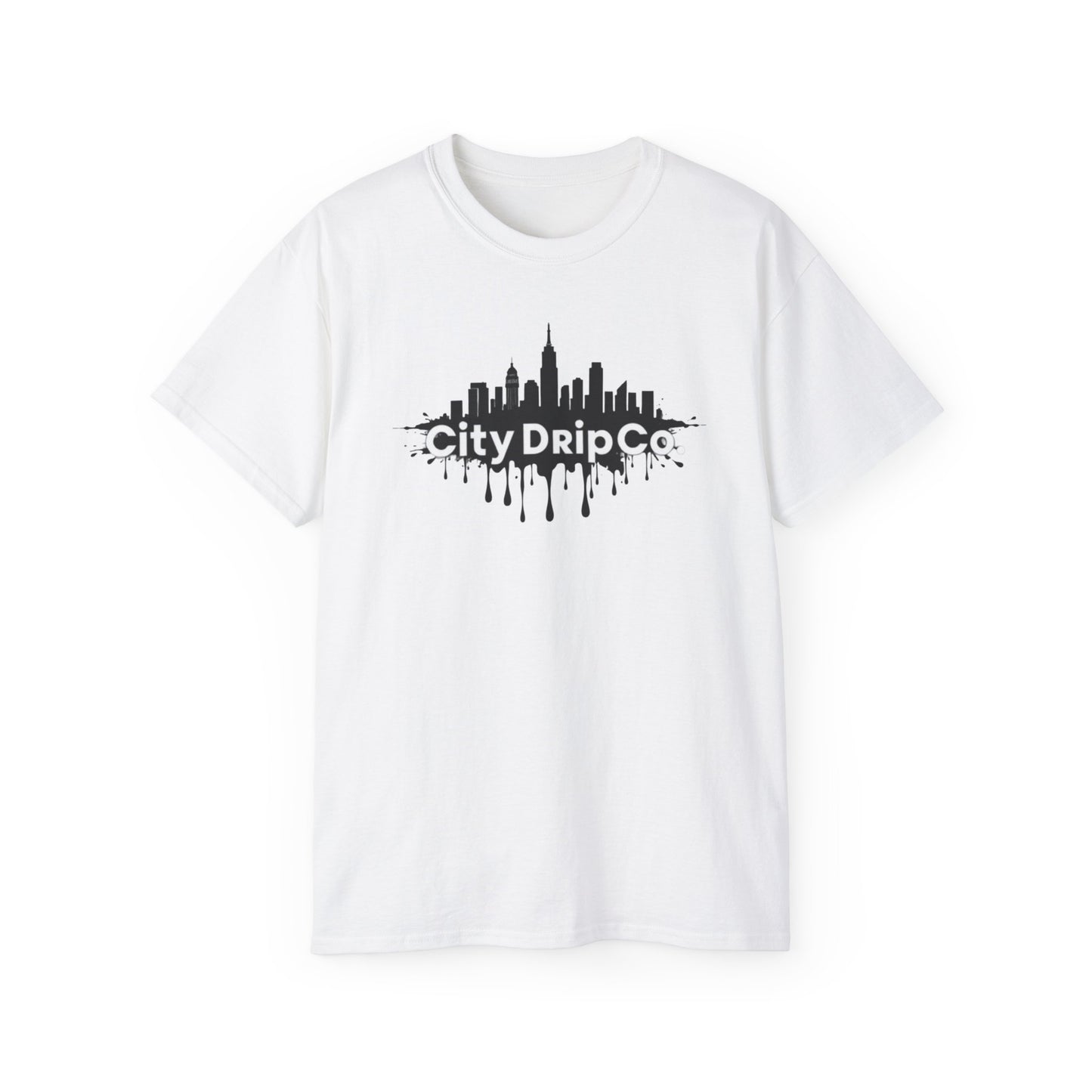 Citydripco. Black City Unisex Cotton Tee - Urban Style Graphic T-Shirt