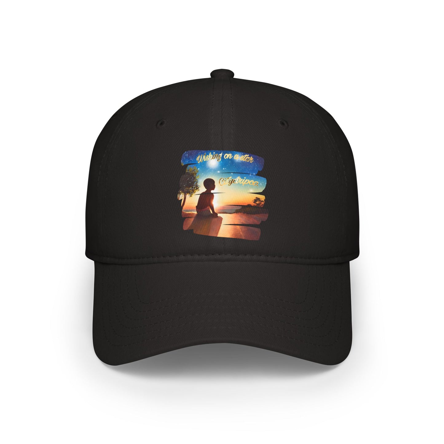Wishing On A Star Low Profile Baseball Cap | Inspirational Design for Casual Outings