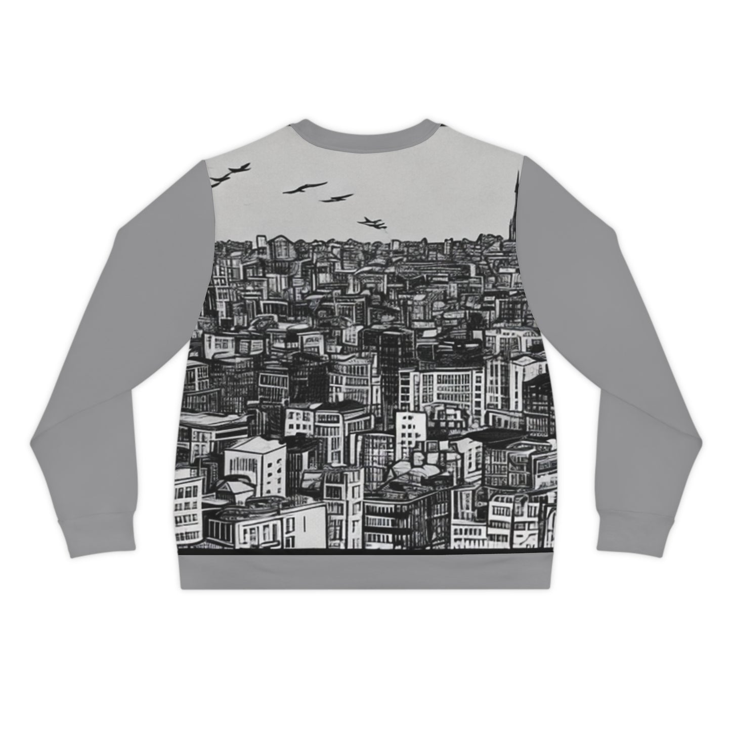 A Citydripco. Brick City Lightweight Sweatshirt, Cityscape Sweater, Cozy Casual Wear, Gift for Urbanites, Ideal for Fall & Winter