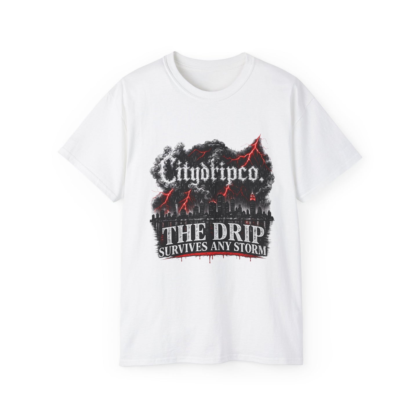 The Drip Survives Any Storm Tee - Citydripco Graphic T-Shirt