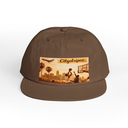 Surf Cap - Vintage Venice Beach Basketball & Palm Trees Snapback