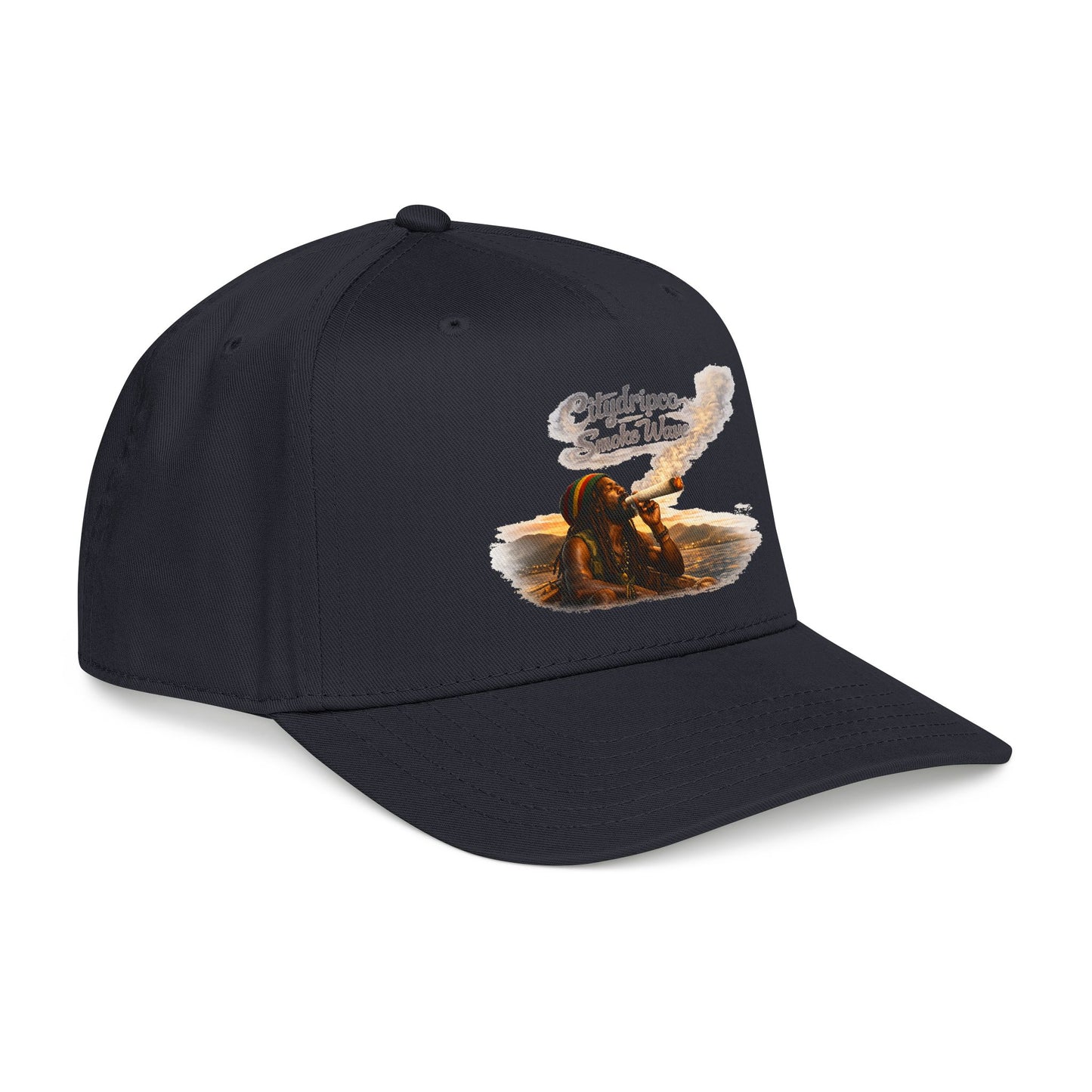 Smoking Hippy Bear Cap — 'Hidripco Smoke Wars' Retro Trucker Hat