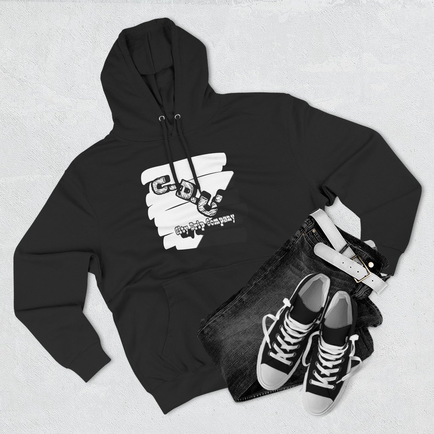 C.D.C. Signature Three-Panel Fleece Hoodie