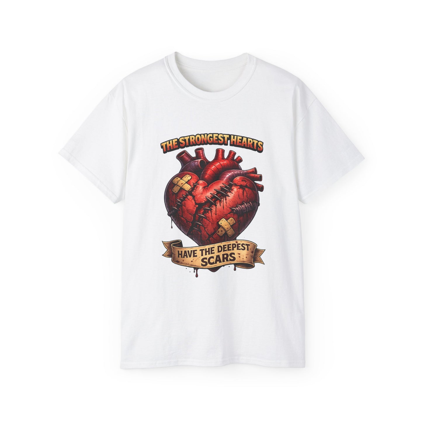 Citydripco — "The Strongest Hearts Have the Deepest Scars" Anatomical Heart Design