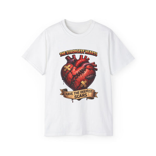 Citydripco — "The Strongest Hearts Have the Deepest Scars" Anatomical Heart Design