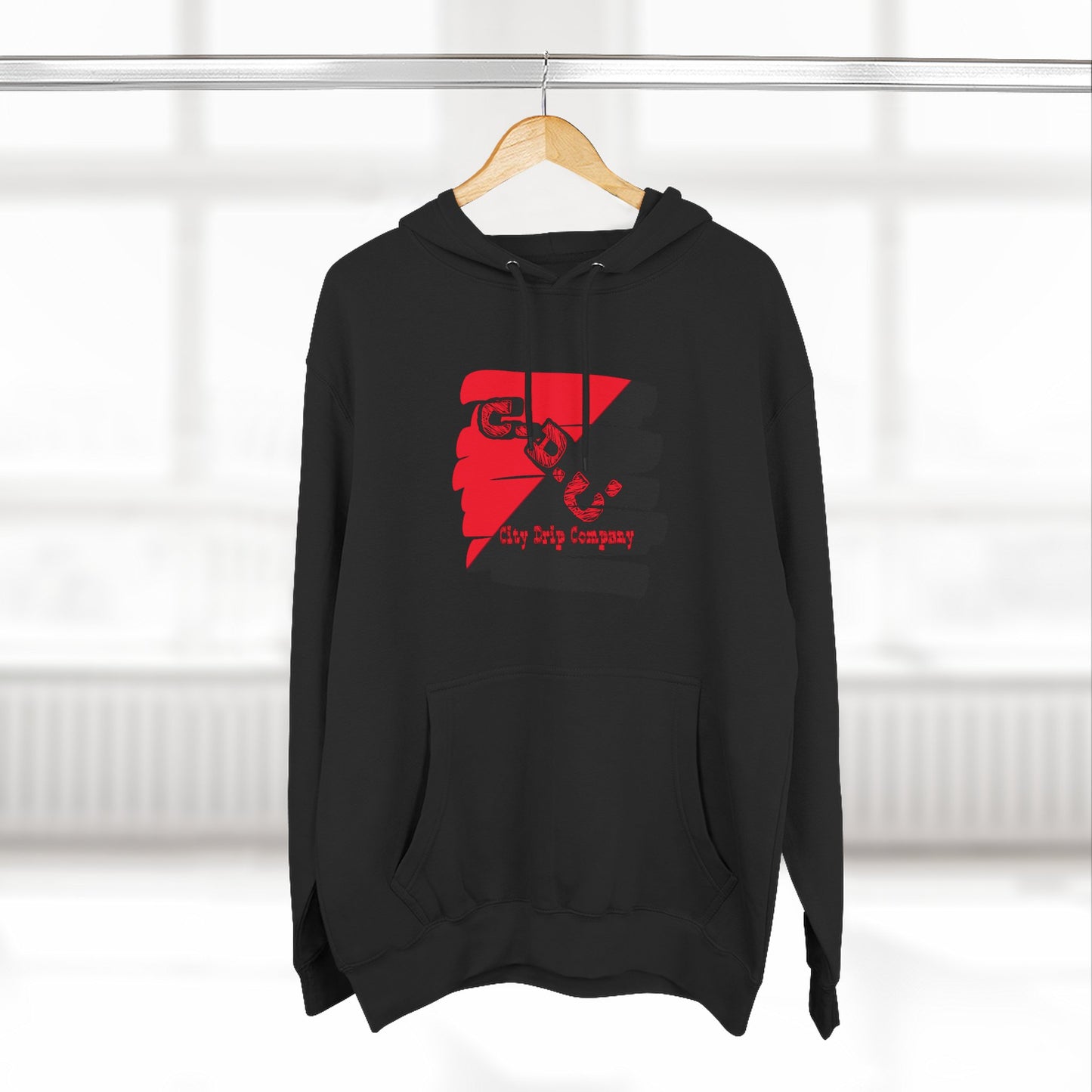 C.D.C. Signature Three-Panel Fleece Hoodie