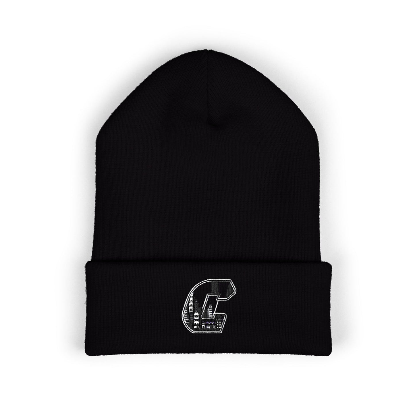 Citydripco. City C Classic Embroidered Cuffed Beanie - Cozy Winter Hat, Gift for Him/Her, Personalized Accessory, Casual Style, Unique Embroidery