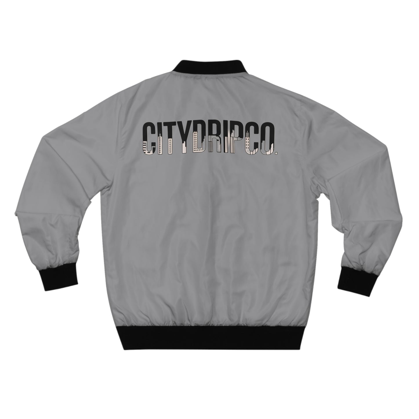 A Citydripco. Letter City Men's Bomber Jacket, City Pride Fashion, Cool Streetwear, Unisex Casual Outerwear, Urban Style Jacket, Gift for Trendsetters