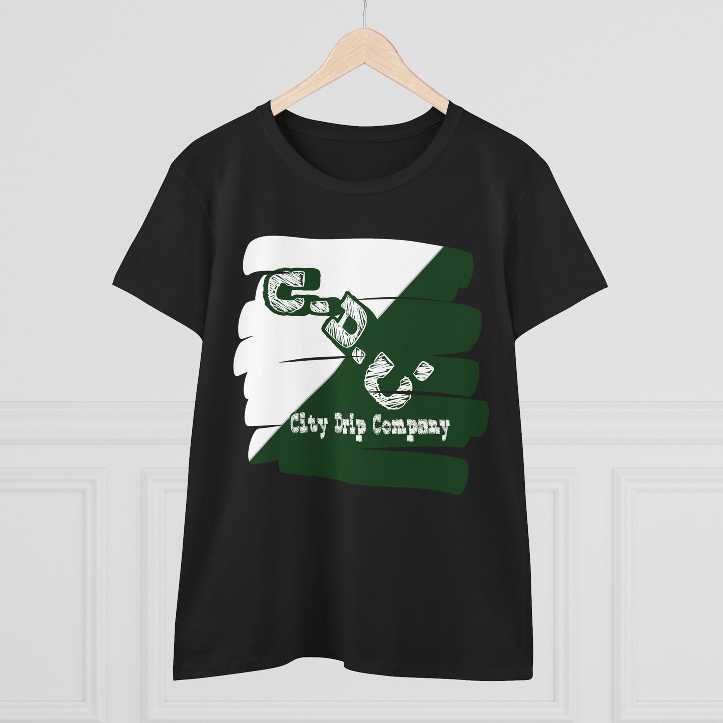 Citydripco. Signature Women's Midweight Cotton Tee - Stylish & Comfortable Tee for Everyday Wear