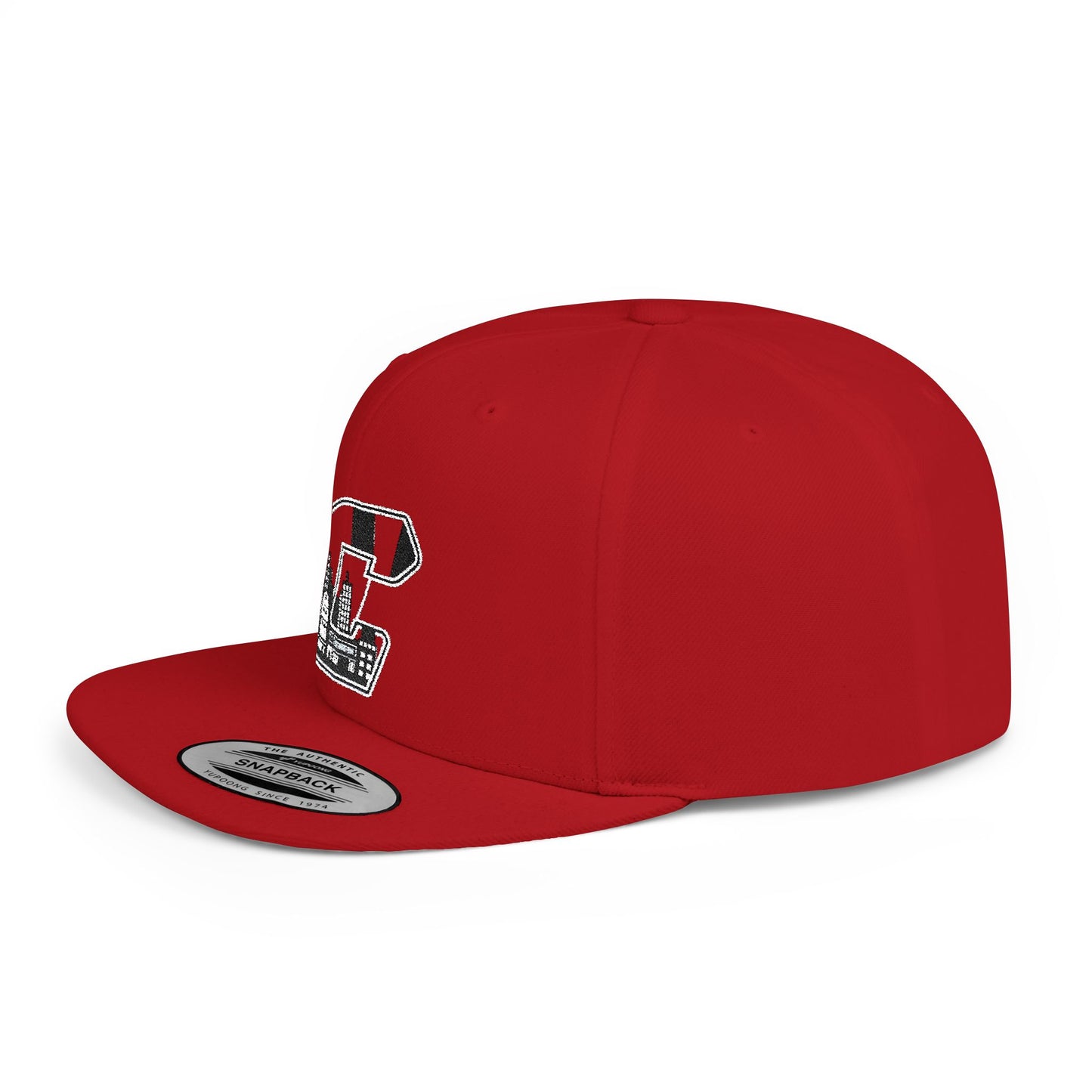City  Skyline C Patch Flat Bill Snapback Hat