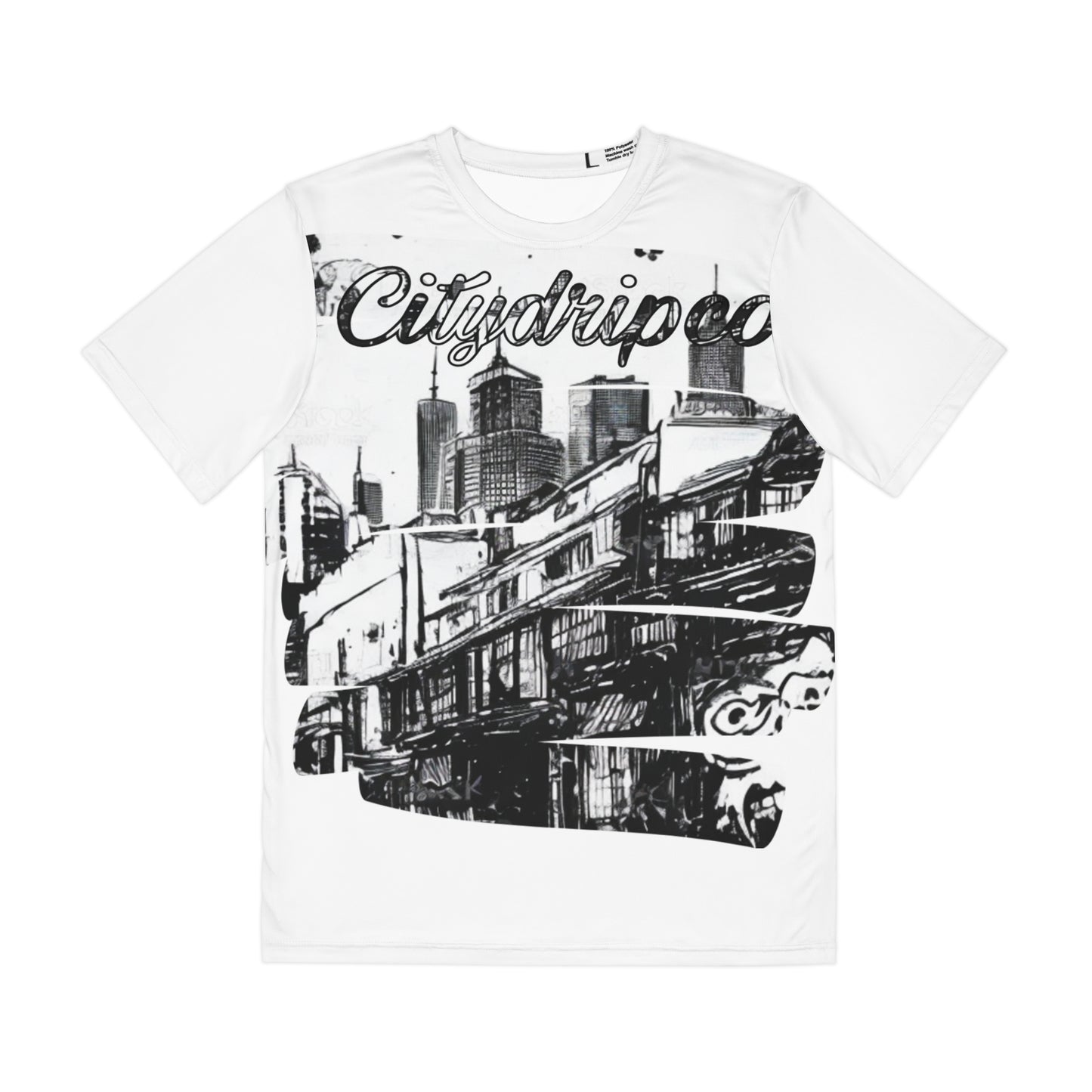 Citydripco. Urban Graffiti Men's Polyester Tee (AOP)