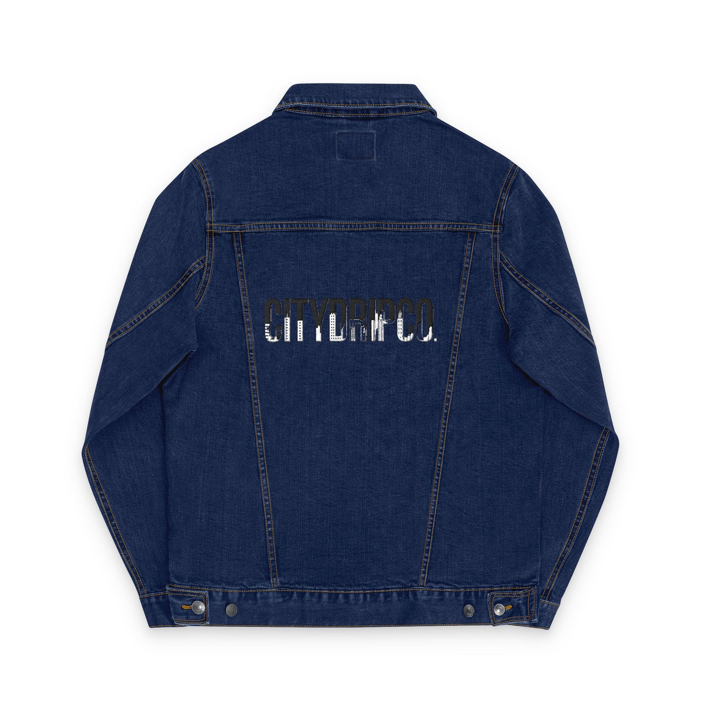 A Citydripco. Unisex Embroidered Denim Jacket, Stylish Casual Outerwear, Perfect Gift for Travelers, Summer Layering, Fashion Statement
