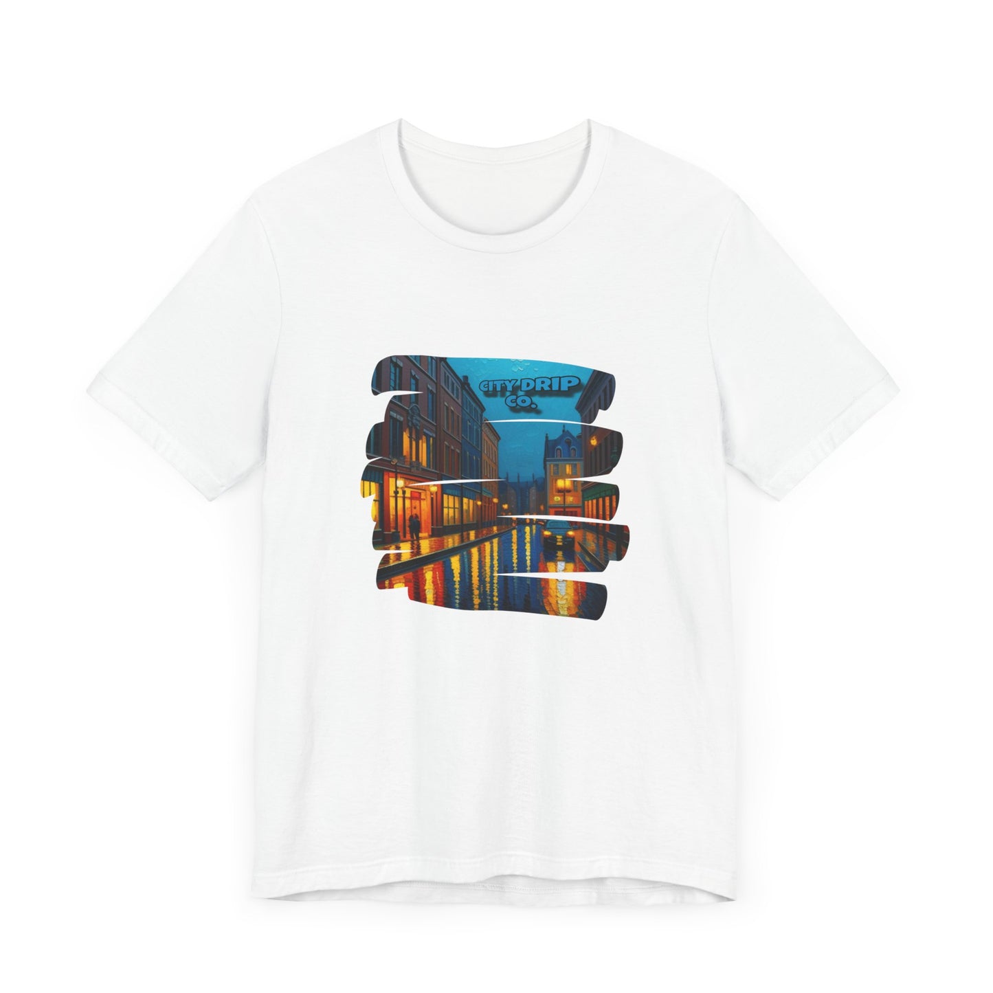 Citydripco. City Nights Graphic Tee | Cityscape Design | Unisex Short Sleeve Shirt