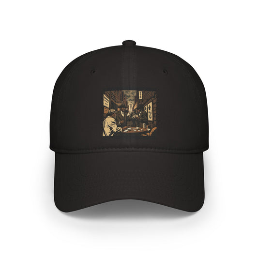 Black Card Game Low Profile Baseball Cap - Perfect for Gamers and Casual Outings