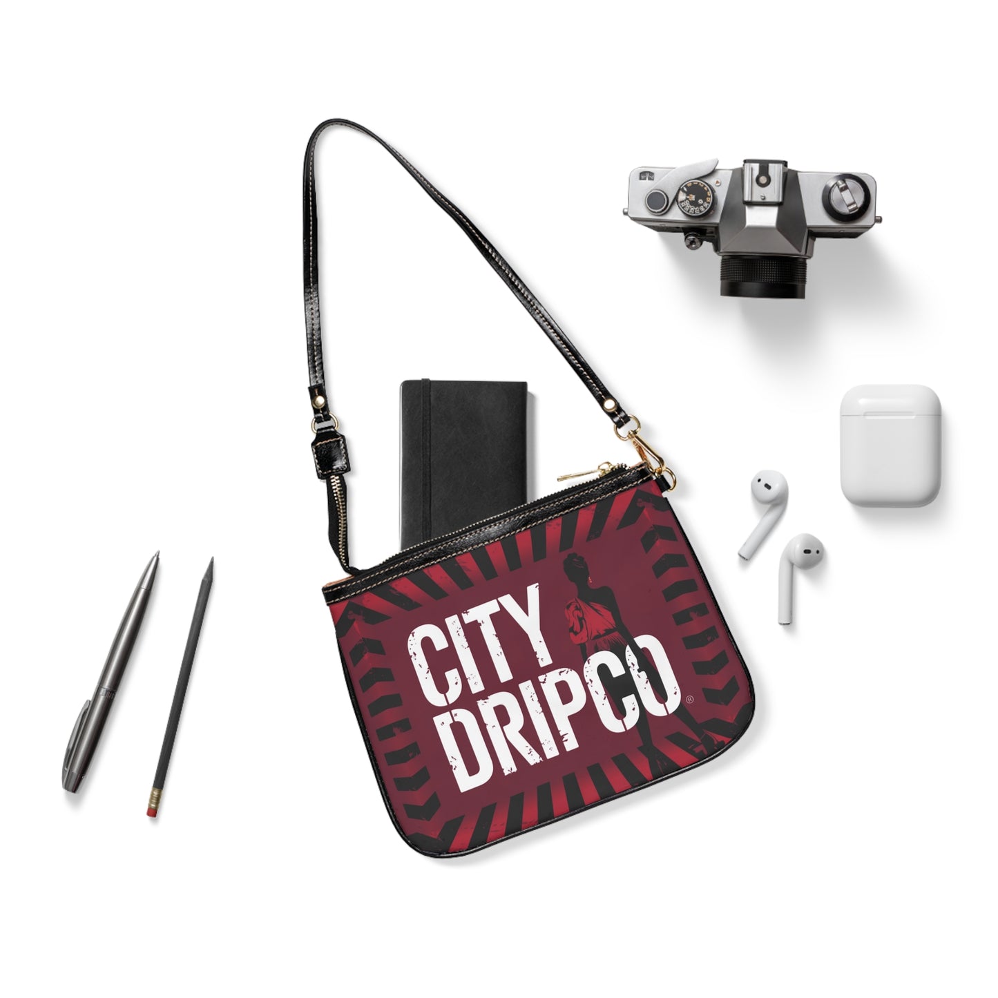 Citydripco. Black Model Small Shoulder Bag - Stylish Crossbody for Urban Explorers