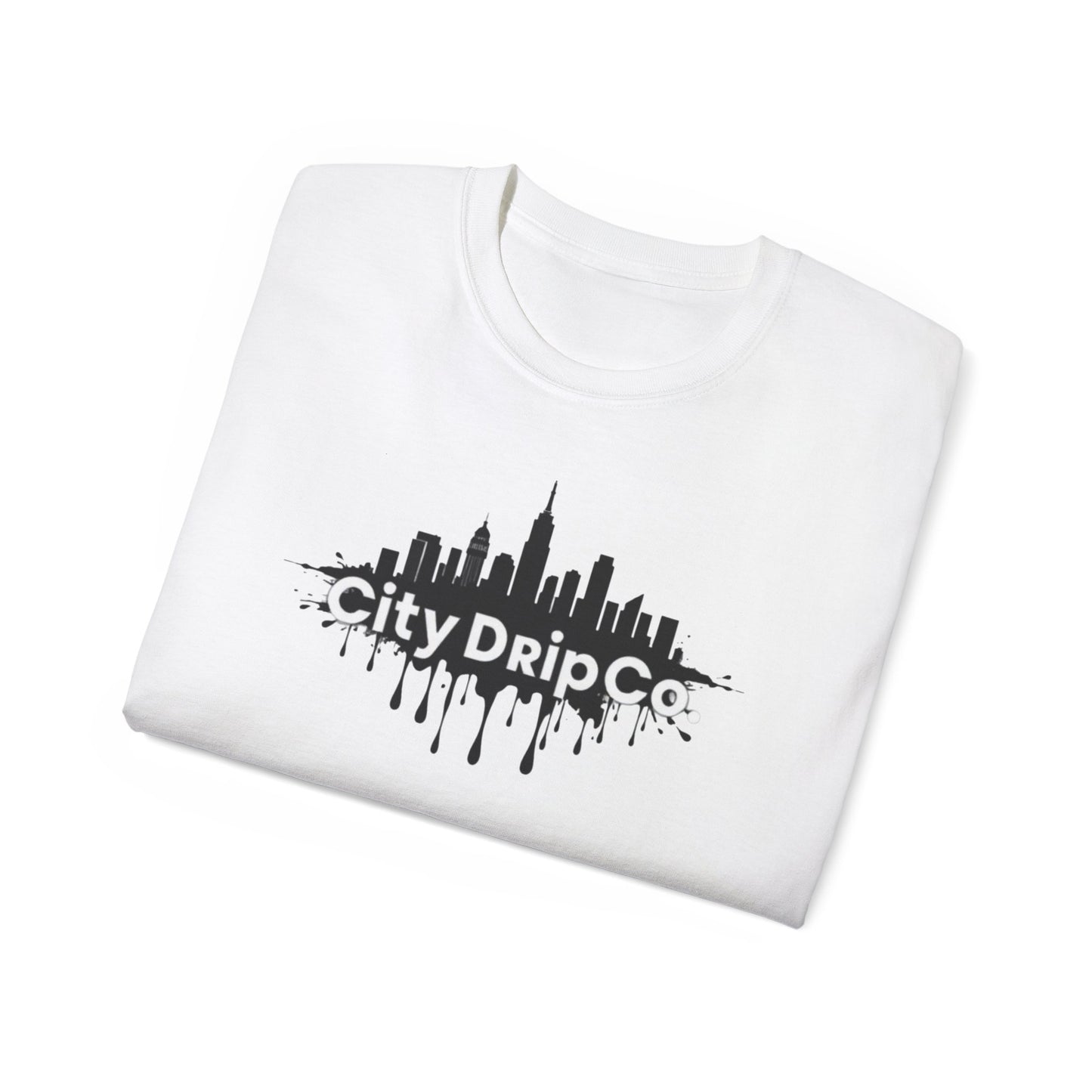 Citydripco. Black City Unisex Cotton Tee - Urban Style Graphic T-Shirt