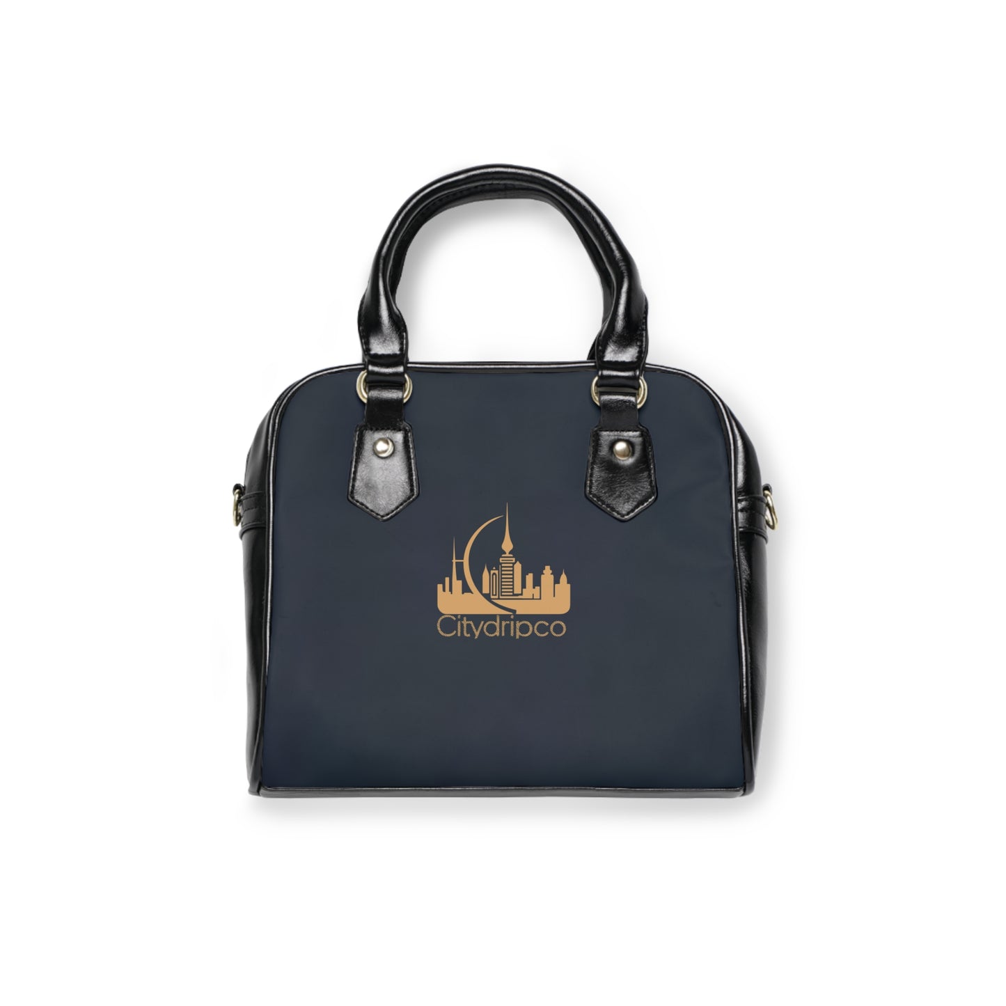 A Citydripco. Blue and Tan Chic Shoulder Handbag - Stylish Tote Bag, Everyday Use, Travel Companion, Perfect Gift for Her, Fashion Accessory