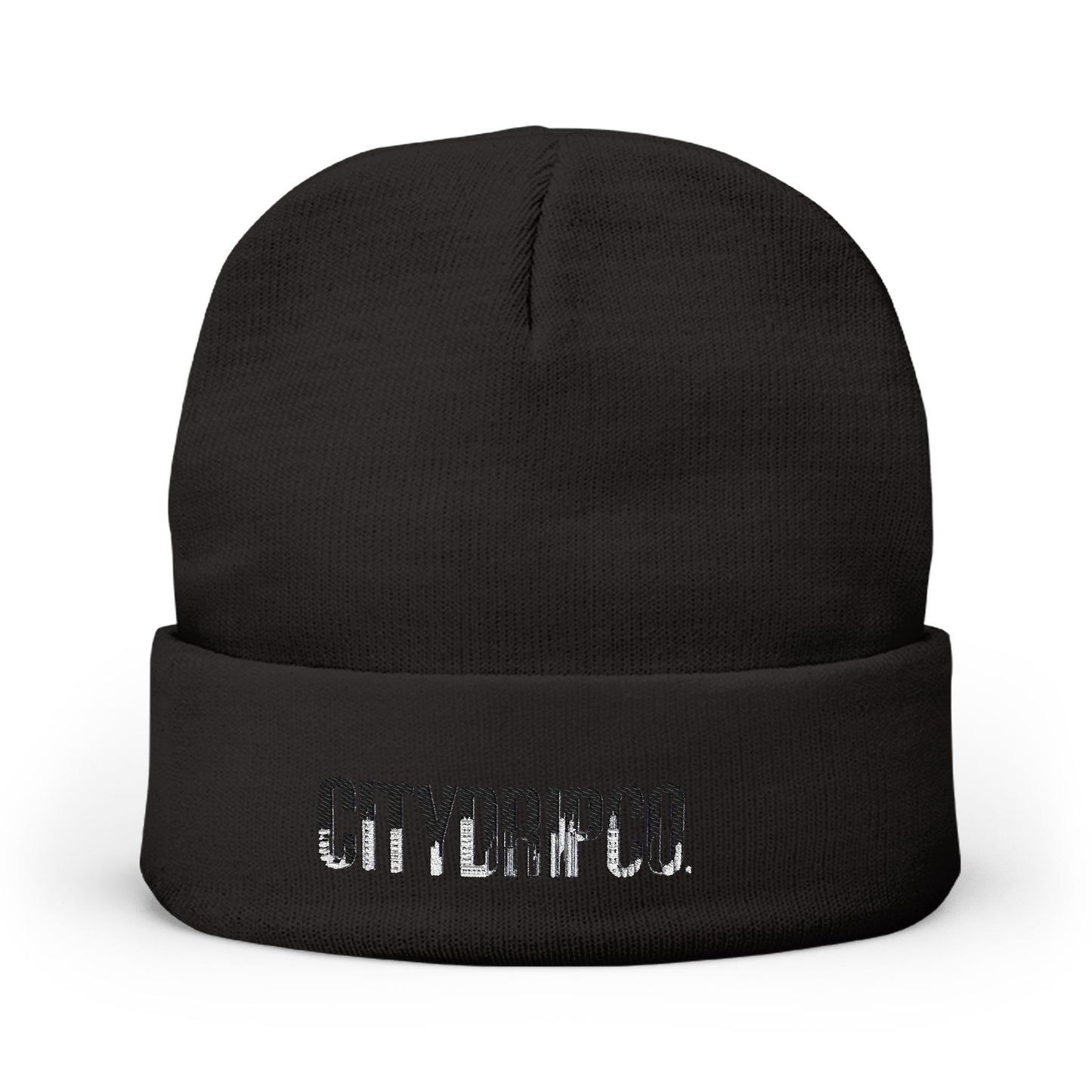 A Citydripco. Letter City Knit Beanie with Custom Embroidery, Fashionable Winter Hat, Perfect Gift for Him or Her, Stylish Accessory for All Occasions, [...]