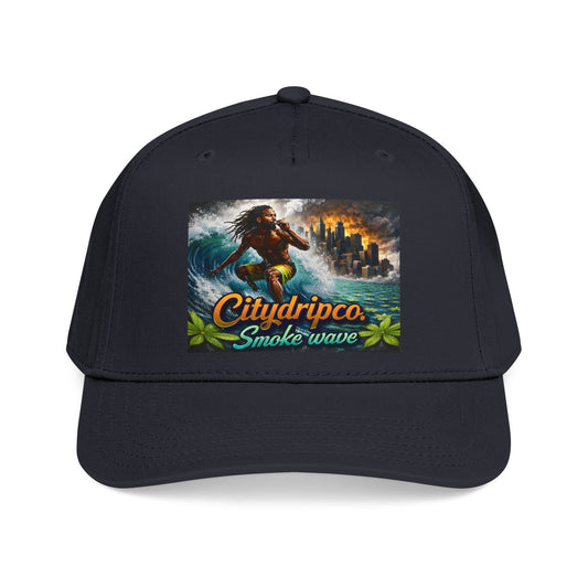 Citydripco "Smoke Wave" Surfing Lion Baseball Cap