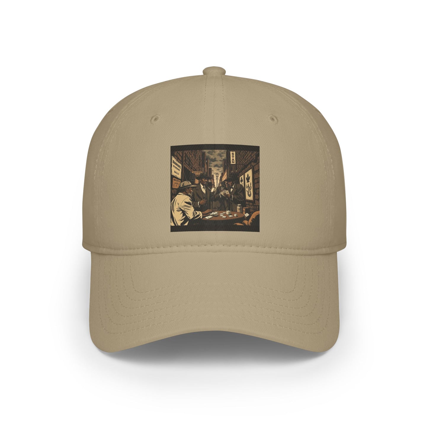 Black Card Game Low Profile Baseball Cap - Perfect for Gamers and Casual Outings
