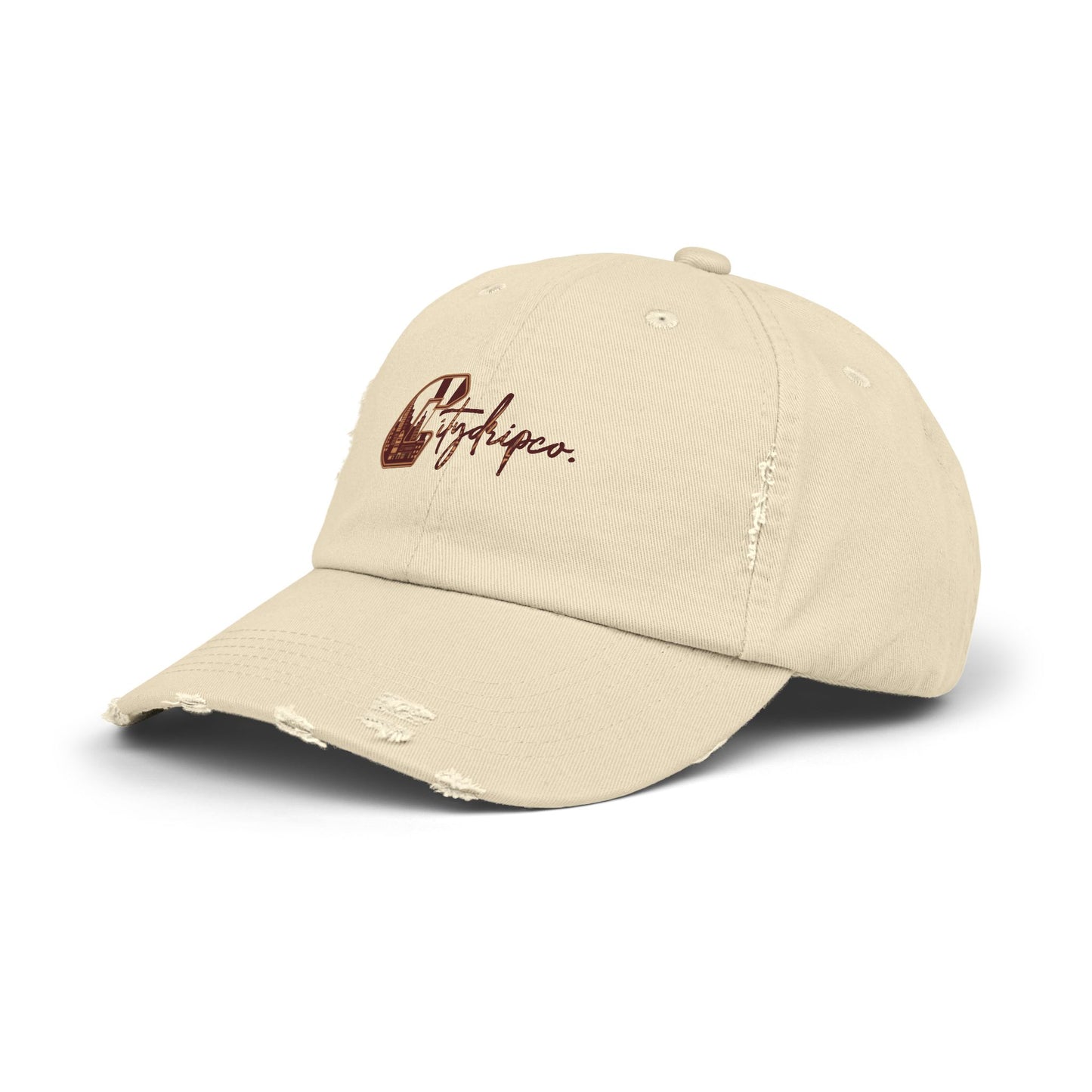 Citydripco. City C Cozy Distressed Unisex Cap with Urban Logo | Casual Everyday Hat, Vintage Style Cap, Gift for Him/Her, Summer Accessory, Trendy Headwear
