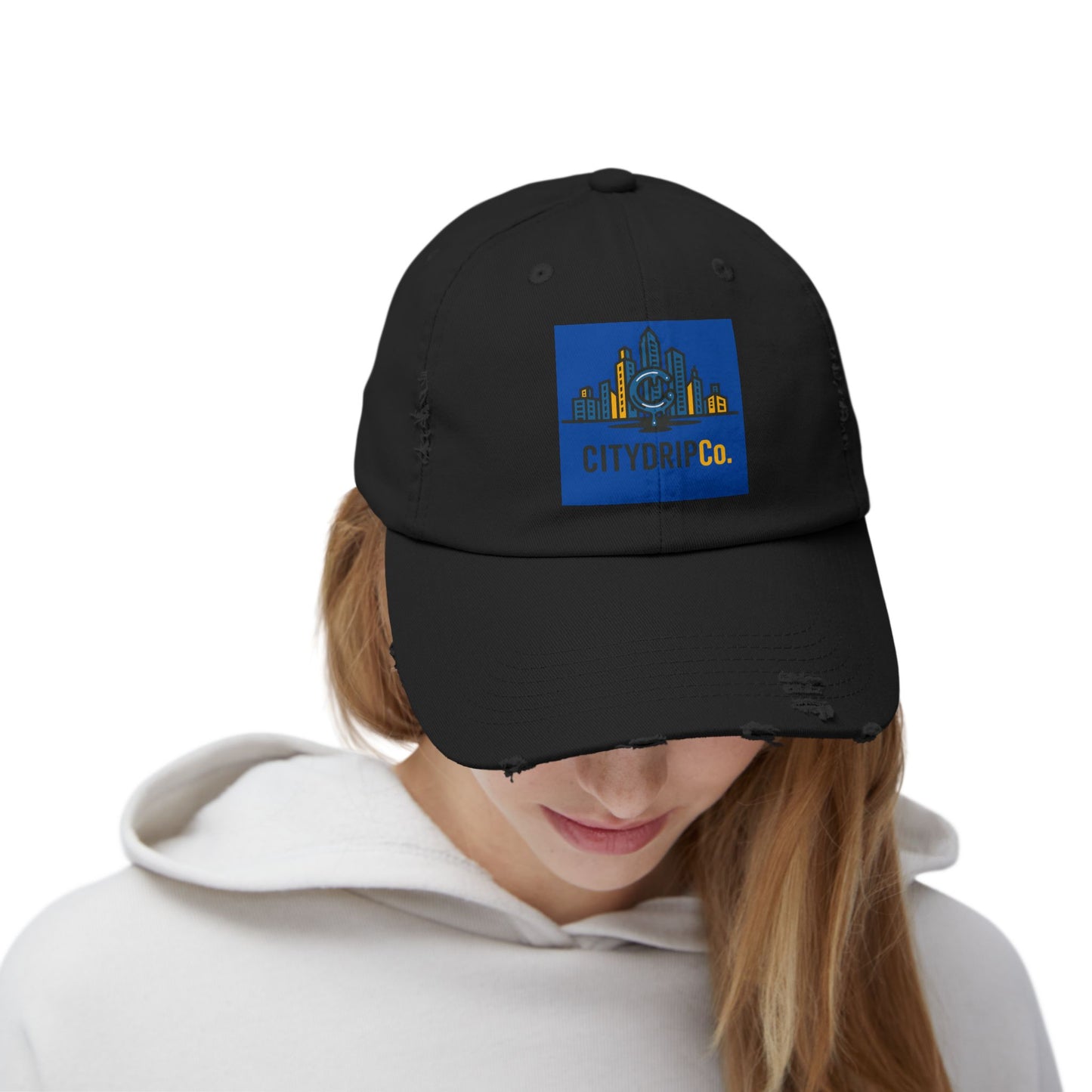 A Urban Distressed Cap | Trendy Baseball Hat for City Lovers, Casual Wear, Gift for Him/Her, Summer Accessory, Street Style