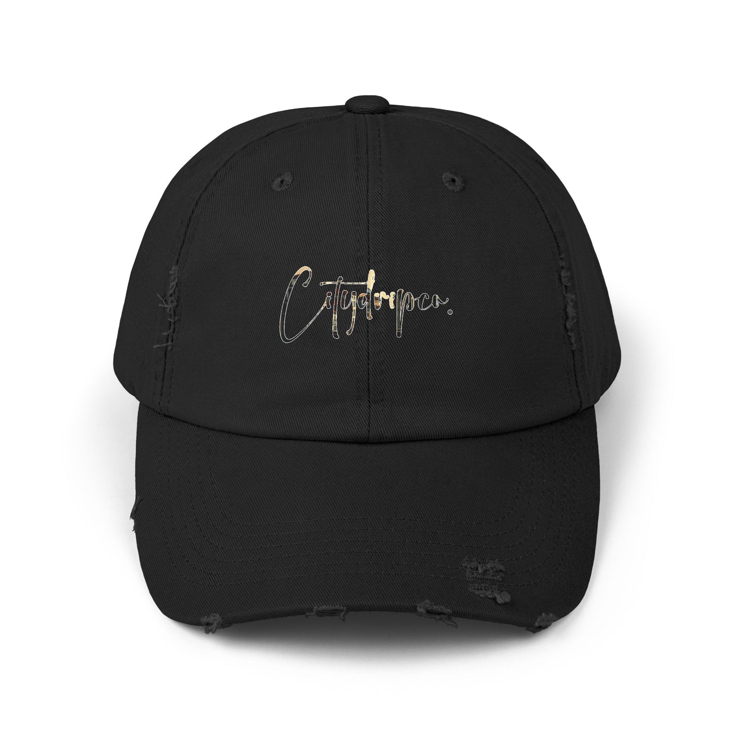 A Citydripco. Scenic Venice Cursive Trendy Distressed Cap for Casual Style, Perfect for Gifts, Relaxed Outings, Summer Festivals, and Everyday Wear