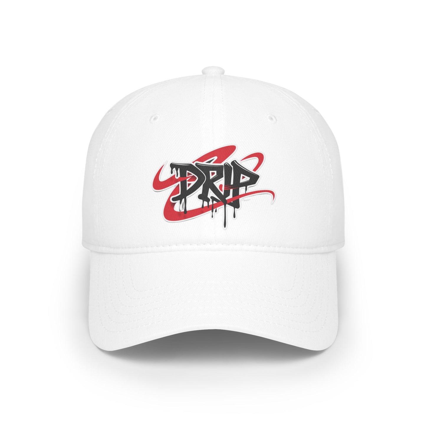 City Drip Co. Swoosh Style Low Profile Baseball Cap | Casual Streetwear, Gift for Him/Her, Fashion Accessory, Trendy Summer Hat, Graphic Cap