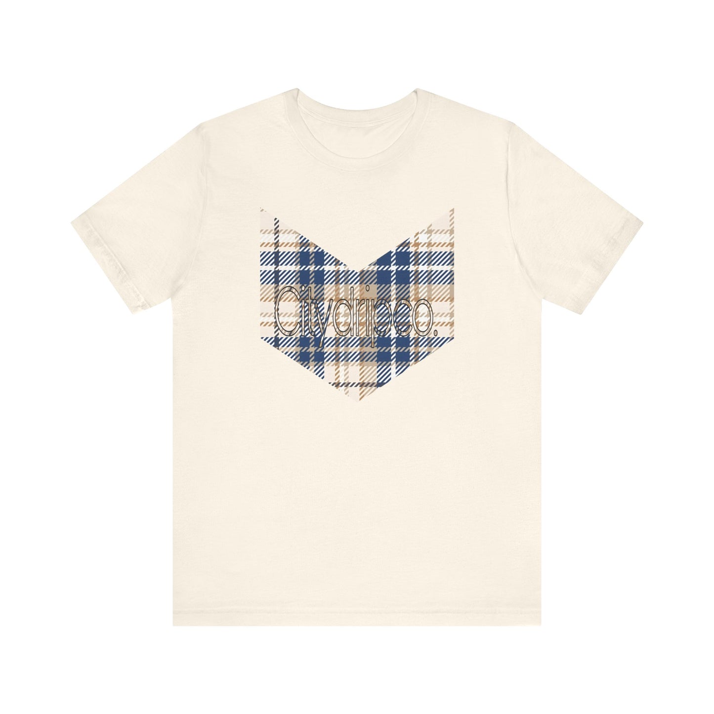 Citydripco. Plaidly Blue Short Sleeve Tee - Casual Comfort Wear