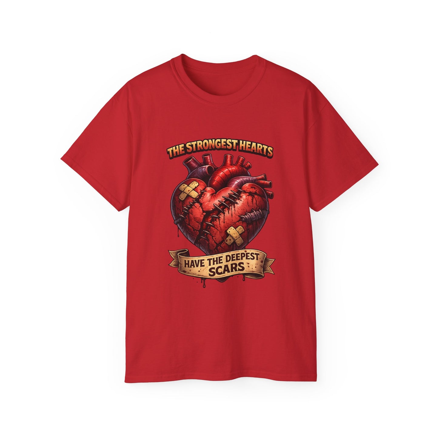 Citydripco — "The Strongest Hearts Have the Deepest Scars" Anatomical Heart Design