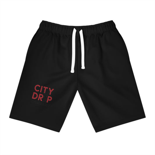 Men's Athletic Long Shorts with 'CITY DRPC' Graphic | Comfortable Workout Gear