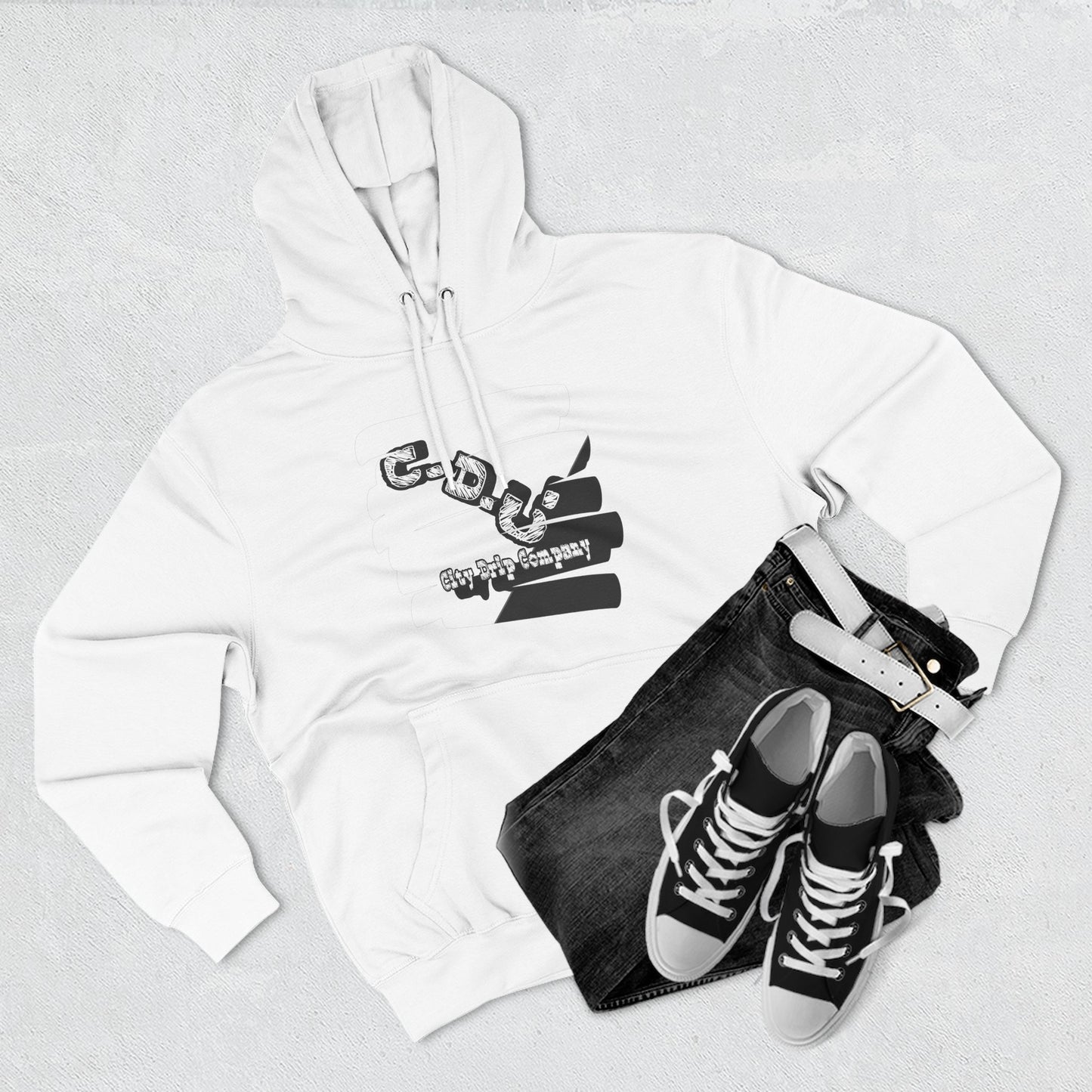 C.D.C. Signature Three-Panel Fleece Hoodie