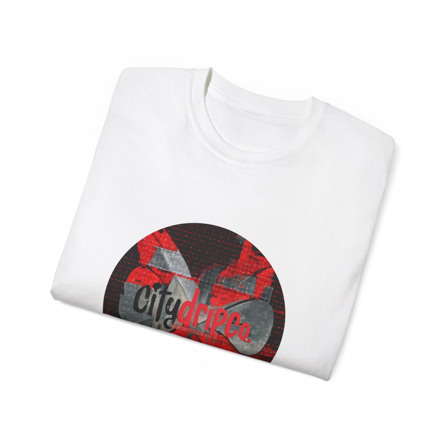 Citydripco. Red Flag Urban Style Graphic Tee - City Vibes Unisex Cotton T-Shirt, Streetwear Fashion, Casual Wear, Gift for Him/Her, Summer Outfit