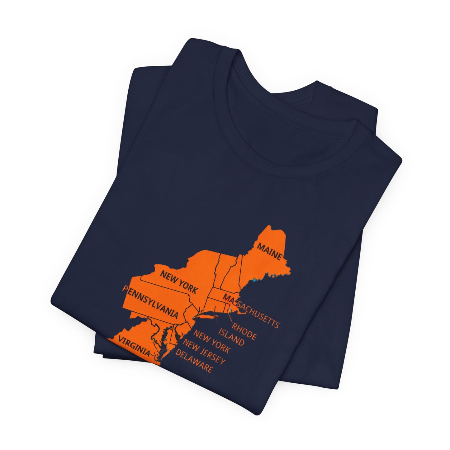 Eastern Seaboard Map Tee — "I Hustled the Eastern Seaboard" Travel T‑Shirt