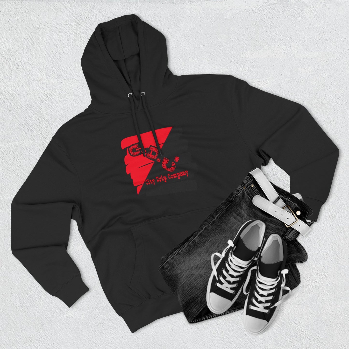 C.D.C. Signature Three-Panel Fleece Hoodie
