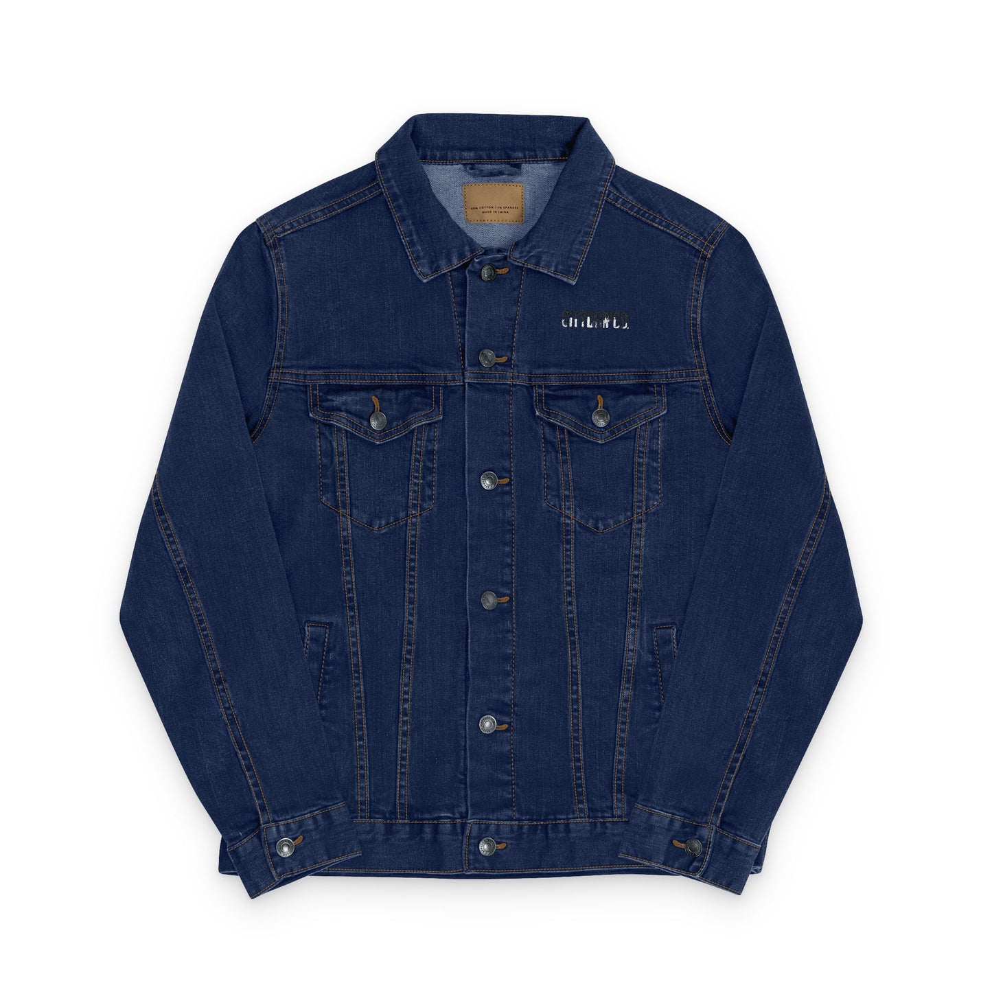 A Citydripco. Unisex Embroidered Denim Jacket, Stylish Casual Outerwear, Perfect Gift for Travelers, Summer Layering, Fashion Statement