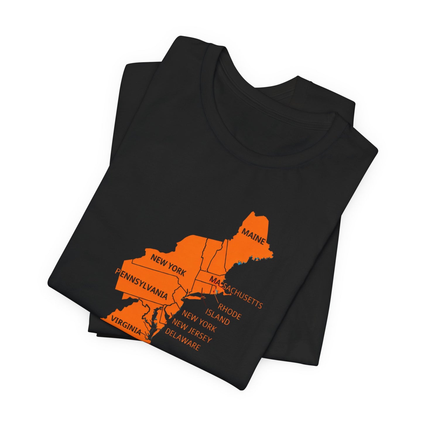 Eastern Seaboard Map Tee — "I Hustled the Eastern Seaboard" Travel T‑Shirt