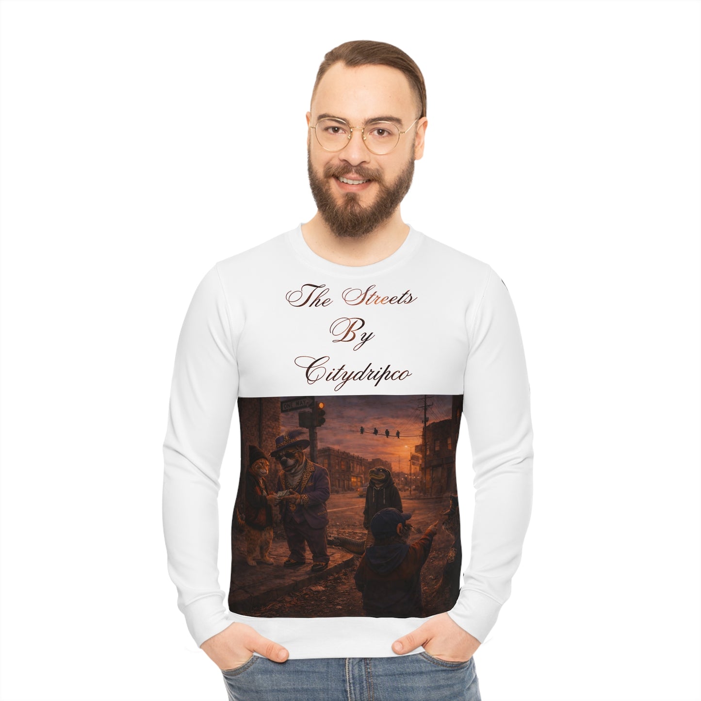 Sweatshirt — "The Streets by Citydipico" Vintage Urban Scene Crewneck