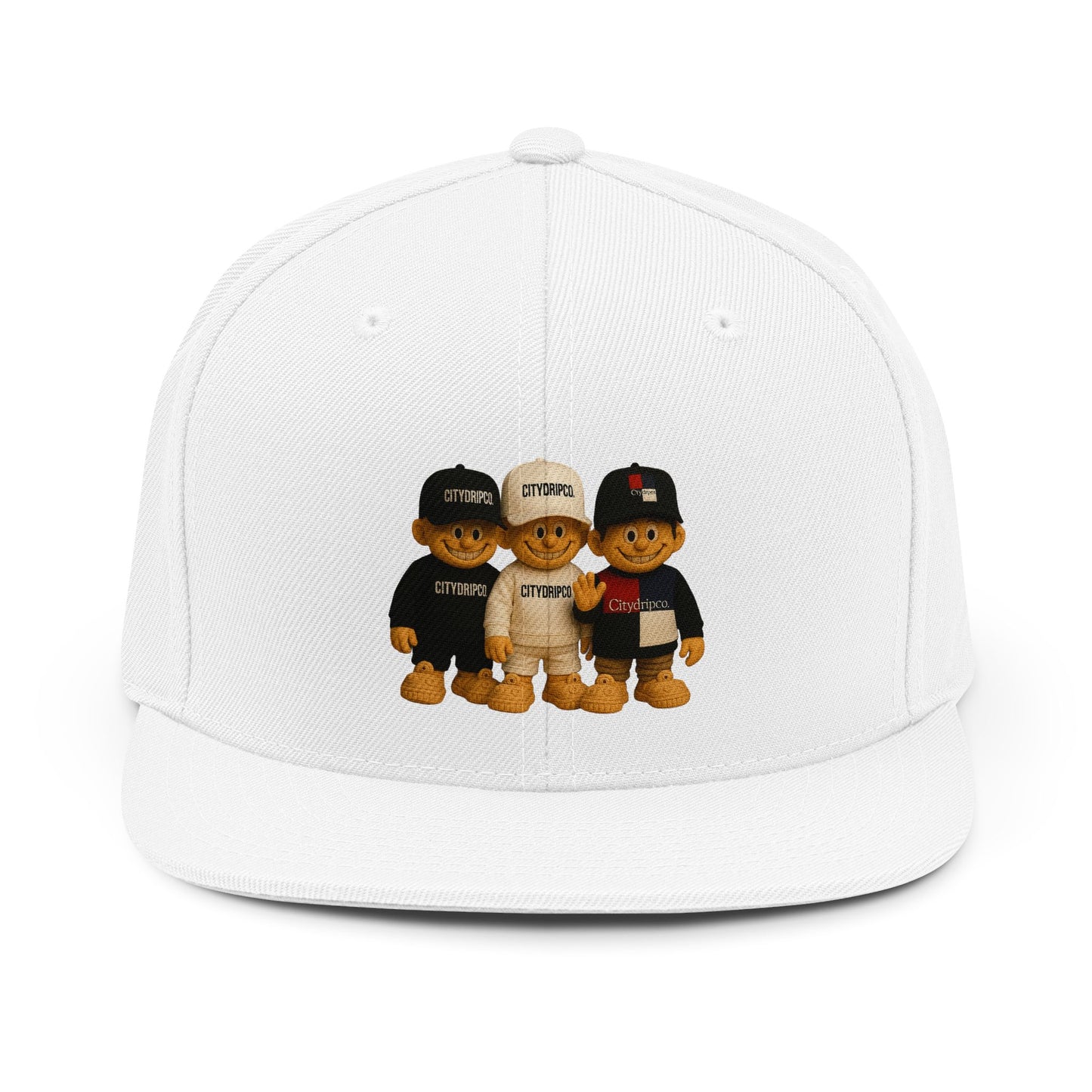 Citydripco Bears Snapback Hat — Trio Teddy Streetwear Embroidered Logo