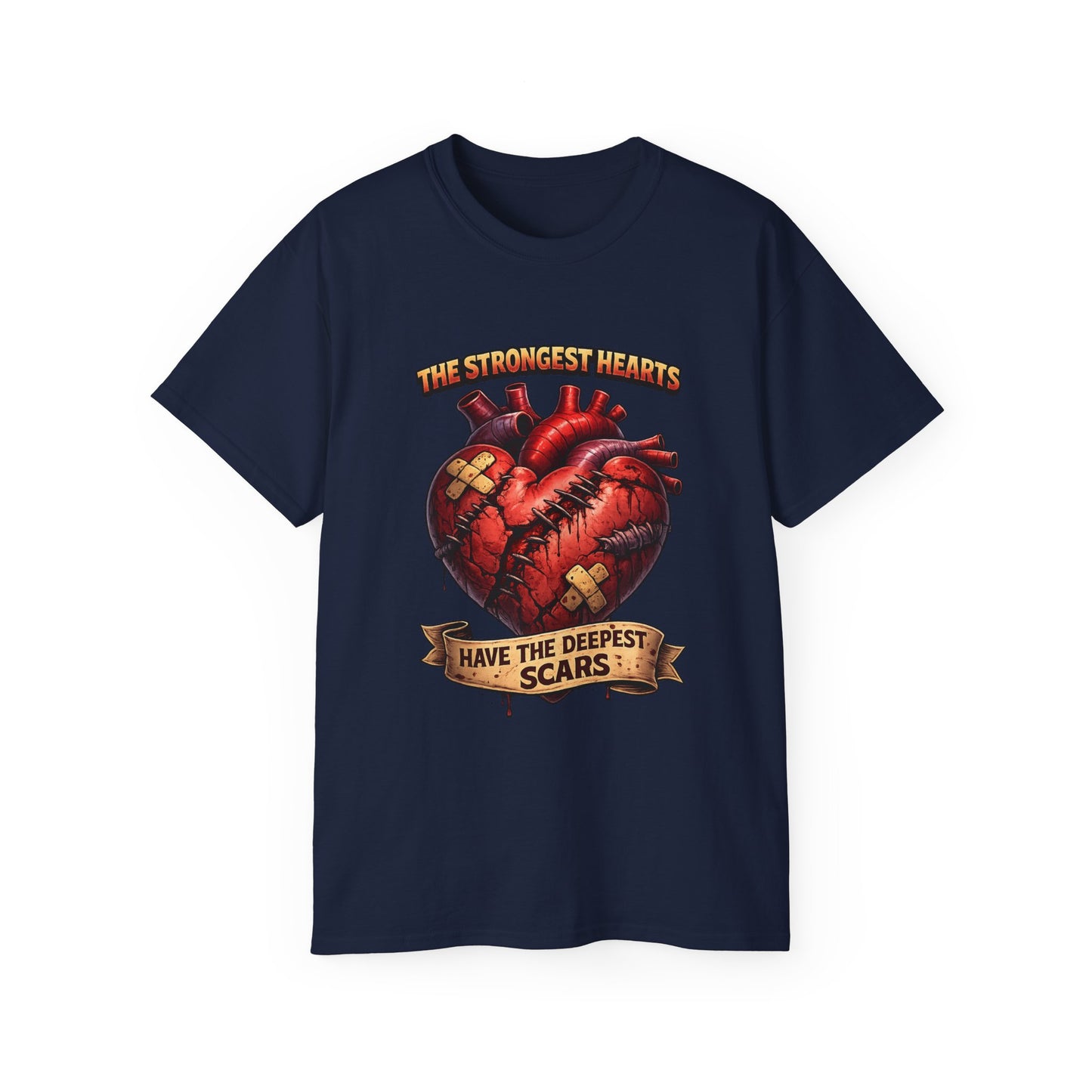 Citydripco — "The Strongest Hearts Have the Deepest Scars" Anatomical Heart Design
