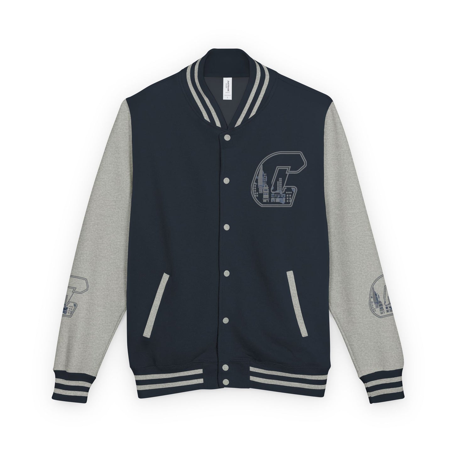 A Citydripco. City C Unisex Heavyweight Letterman Jacket, Vintage Style Varsity Jacket, Custom Letterman Jacket, Personalized Sports Jacket, College Spirit Wear