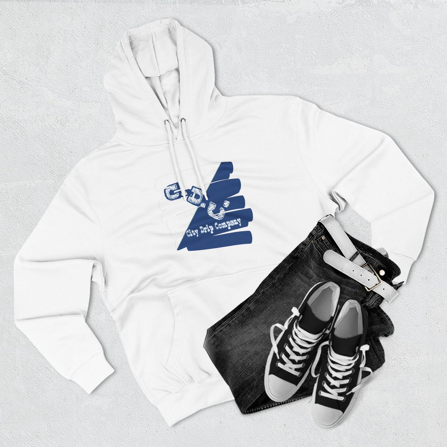 C.D.C. Signature Three-Panel Fleece Hoodie