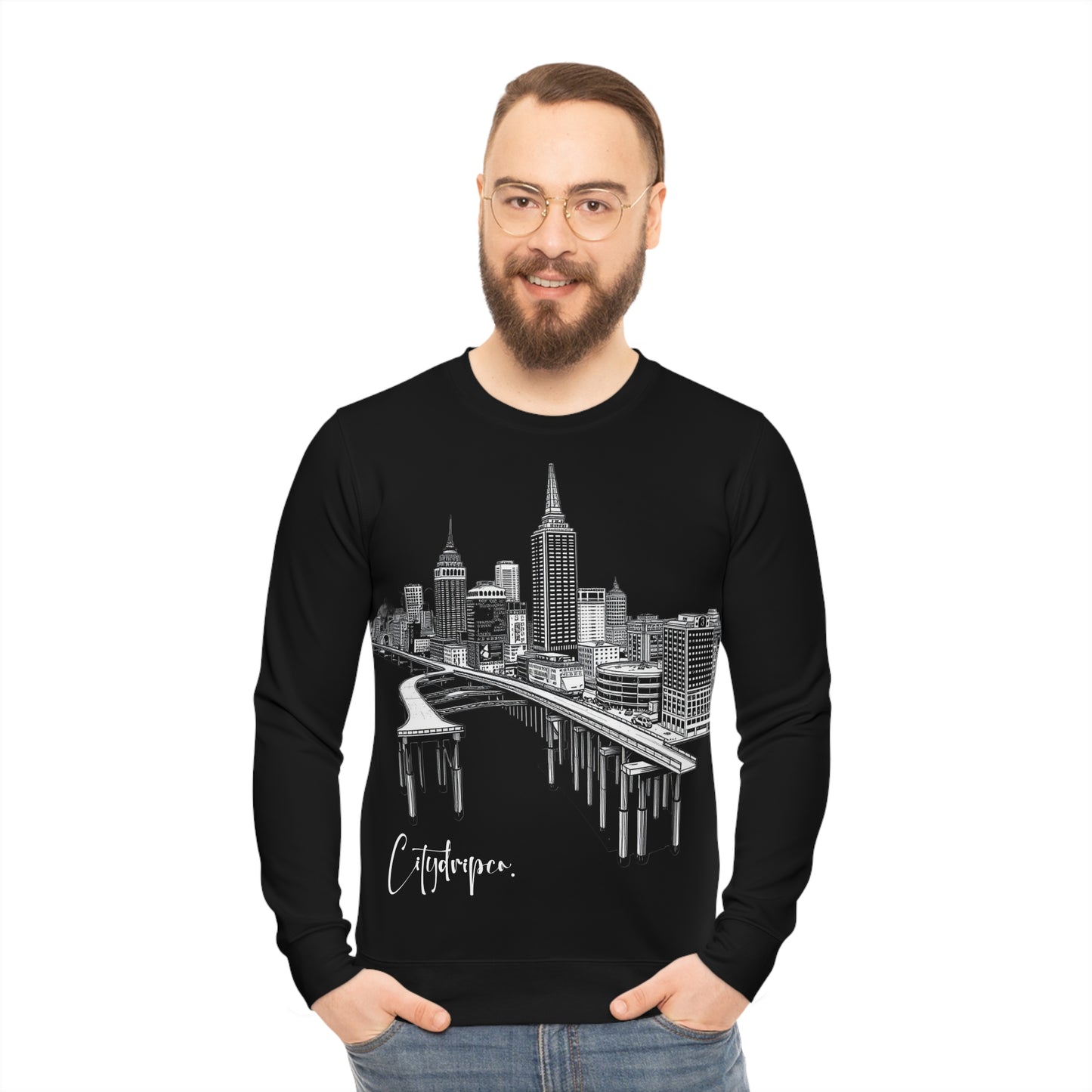 A Citydripco. Bridge Drip Lightweight Sweatshirt | Trendy Graphic Pullover | City Lover Gift | Cozy Casual Wear | Unisex Apparel, Street Style, [...]