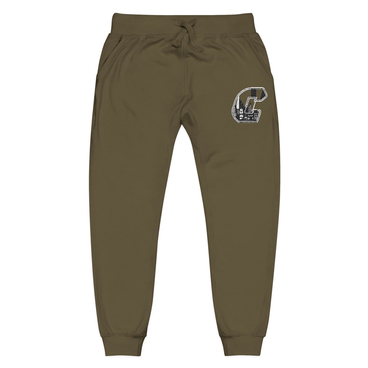 A Citydripco. City C Unisex Fleece Sweatpants with Embroidery, Cozy Lounge Pants, Ideal Gift for Her or Him, Perfect for Relaxation, Winter Wear, Casual Style