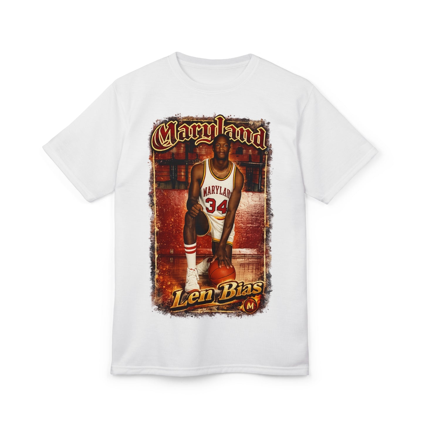 Maryland Len Bias Retro Basketball Tee