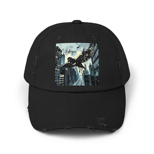 Citydripco. Bird Drip Distressed Cap with Artistic Design, Perfect for Casual Wear, Gifts for Him or Her, Streetwear, Cap for Music Festivals